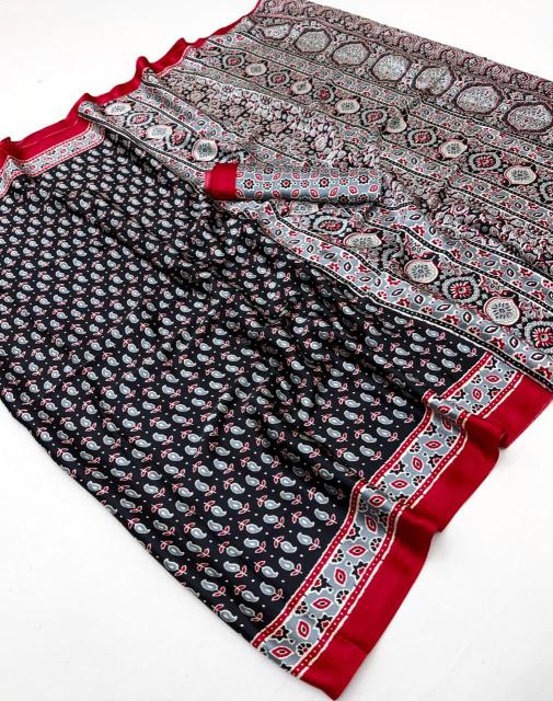 Rajtex Pure Ajrakh 037 Cheap saree wholesaler in Hyderabad
